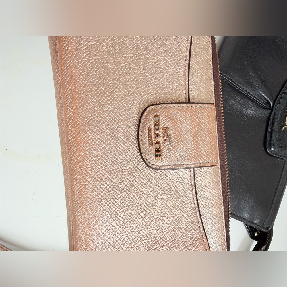Coach Black and Metallic Women's Wallet Duo - Picture 4 of 8
